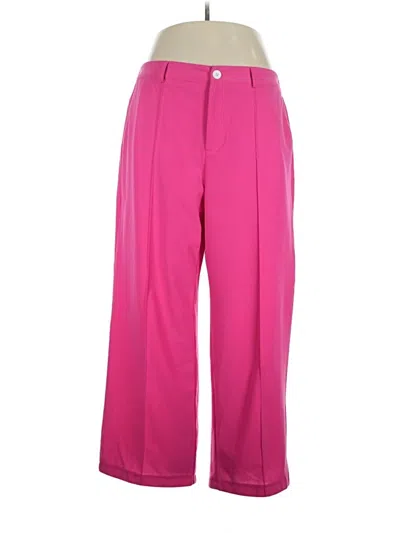 Pre-owned Shein Curve Casual Pants In Pink