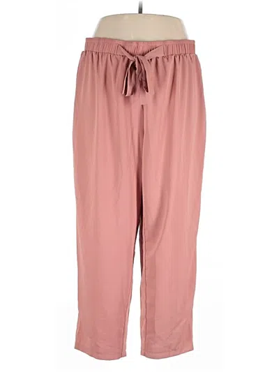Pre-owned Shein Curve Casual Pants In Pink