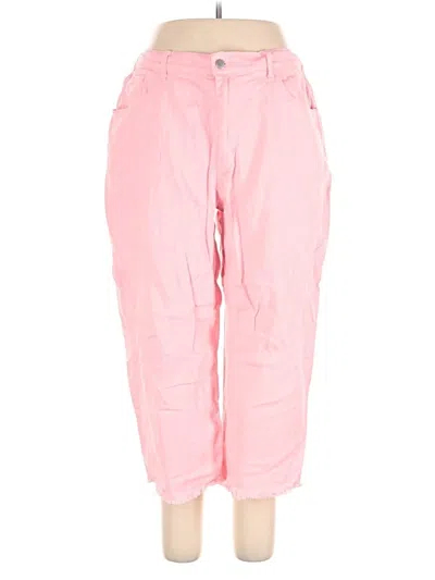 Pre-owned Shein Curve Casual Pants In Pink