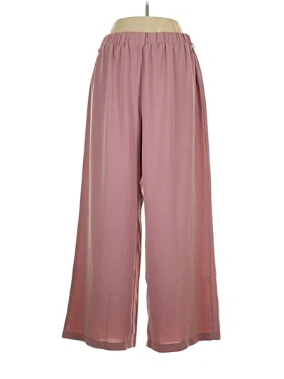 Pre-owned Shein Curve Casual Pants In Pink