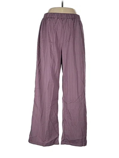Pre-owned Shein Curve Casual Pants In Purple
