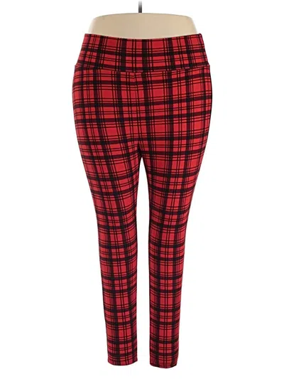 Pre-owned Shein Curve Casual Pants In Red