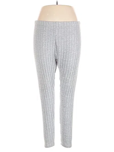 Pre-owned Shein Curve Casual Pants In Silver