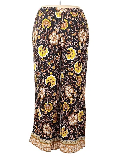 Pre-owned Shein Curve Casual Pants In Yellow