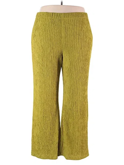 Pre-owned Shein Curve Casual Pants In Yellow