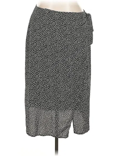 Pre-owned Shein Curve Casual Skirt In Black