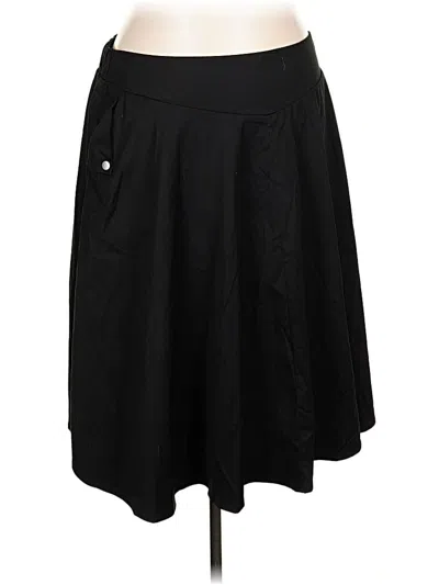 Pre-owned Shein Curve Casual Skirt In Black