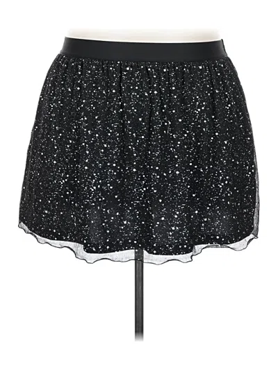 Pre-owned Shein Curve Casual Skirt In Black