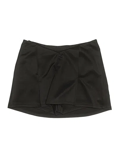 Pre-owned Shein Curve Casual Skirt In Black