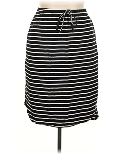 Pre-owned Shein Curve Casual Skirt In Black