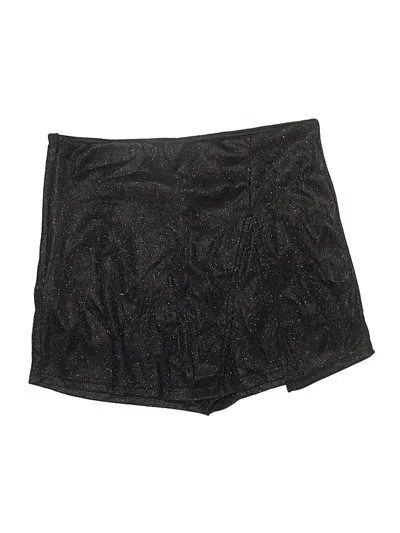 Pre-owned Shein Curve Casual Skirt In Black