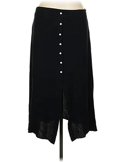 Pre-owned Shein Curve Casual Skirt In Black
