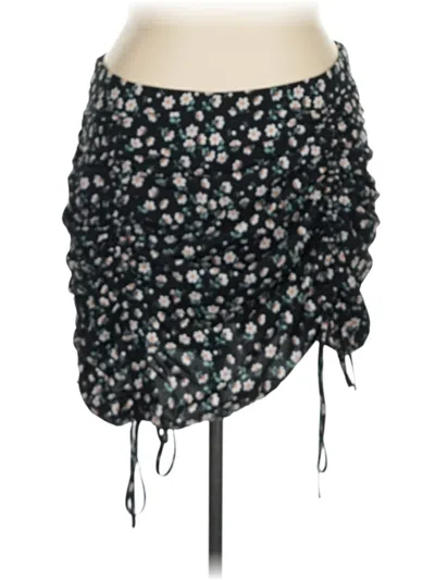 Pre-owned Shein Curve Casual Skirt In Black