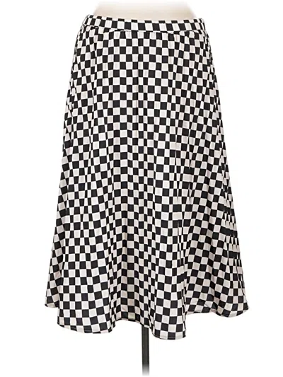 Pre-owned Shein Curve Casual Skirt In Black