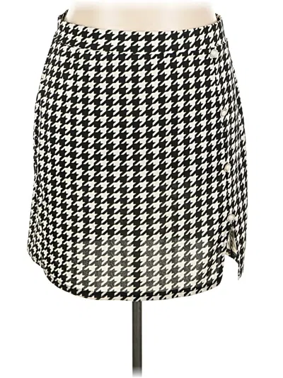 Pre-owned Shein Curve Casual Skirt In Black