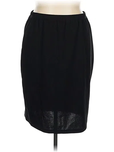 Pre-owned Shein Curve Casual Skirt In Black