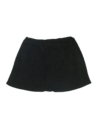 Pre-owned Shein Curve Casual Skirt In Black