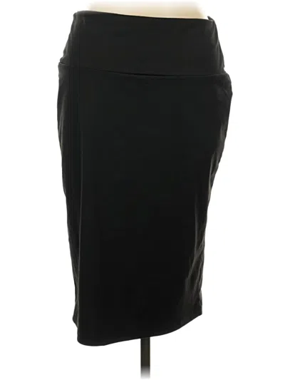 Pre-owned Shein Curve Casual Skirt In Black