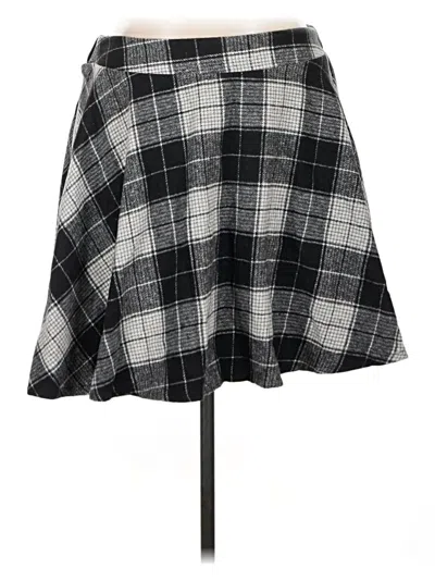 Pre-owned Shein Curve Casual Skirt In Black
