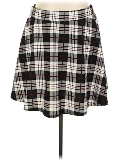 Pre-owned Shein Curve Casual Skirt In Black