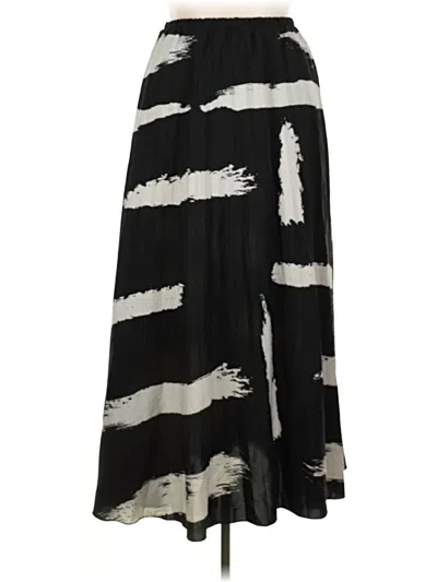 Pre-owned Shein Curve Casual Skirt In Black