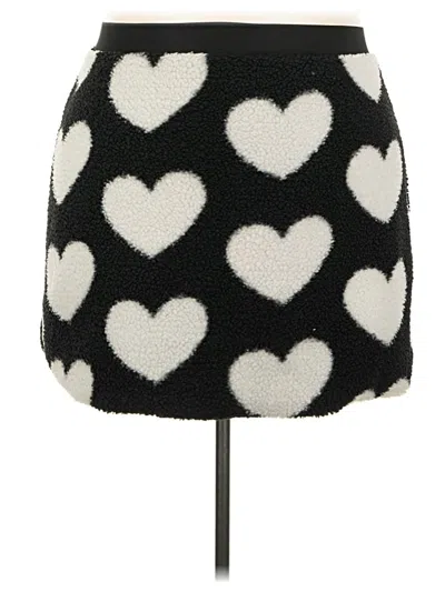 Pre-owned Shein Curve Casual Skirt In Black