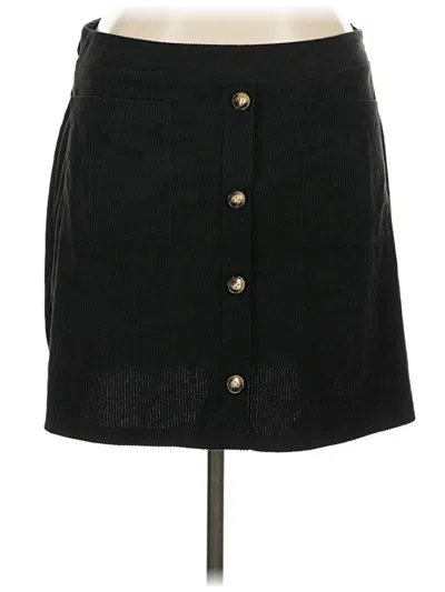 Pre-owned Shein Curve Casual Skirt In Black