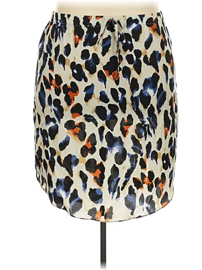 Pre-owned Shein Curve Casual Skirt In Blue