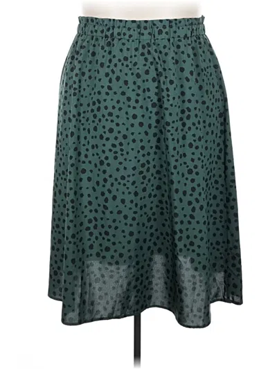 Pre-owned Shein Curve Casual Skirt In Blue