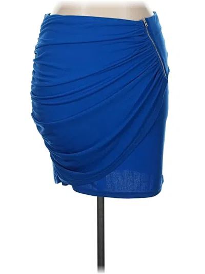 Pre-owned Shein Curve Casual Skirt In Blue