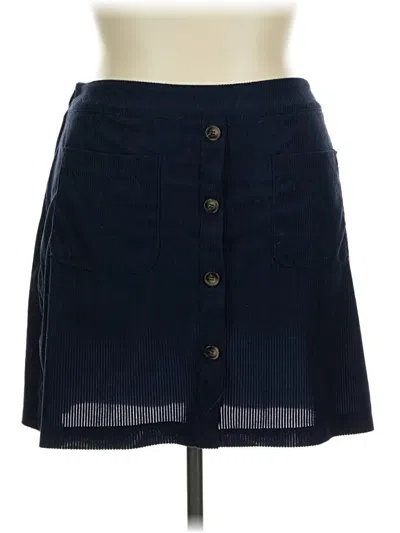 Pre-owned Shein Curve Casual Skirt In Blue