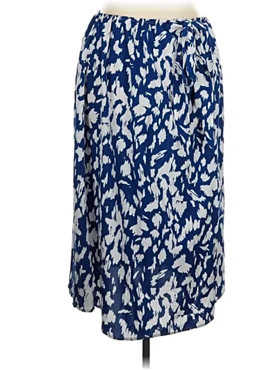 Pre-owned Shein Curve Casual Skirt In Blue
