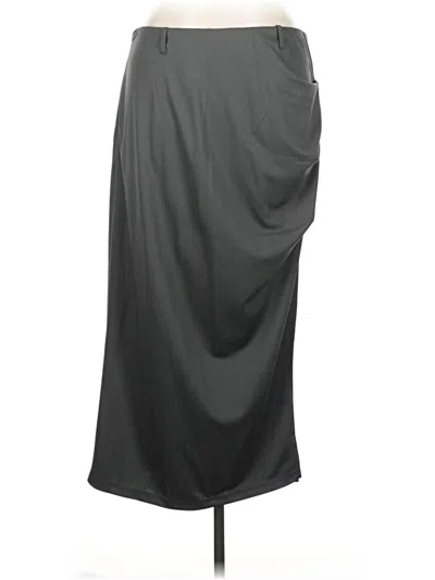 Pre-owned Shein Curve Casual Skirt In Gray