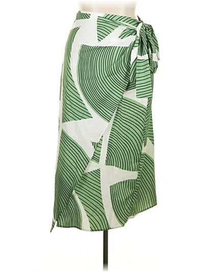 Pre-owned Shein Curve Casual Skirt In Green