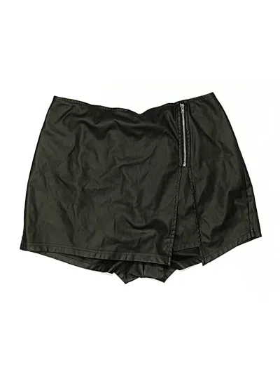 Pre-owned Shein Curve Casual Skirt In Green