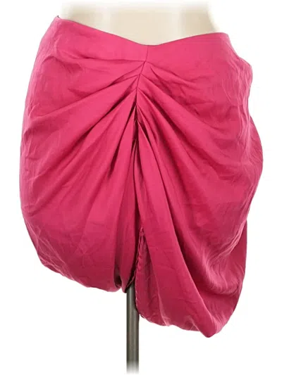 Pre-owned Shein Curve Casual Skirt In Pink