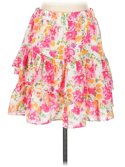 Pre-owned Shein Curve Casual Skirt In Pink