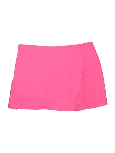 Pre-owned Shein Curve Casual Skirt In Pink
