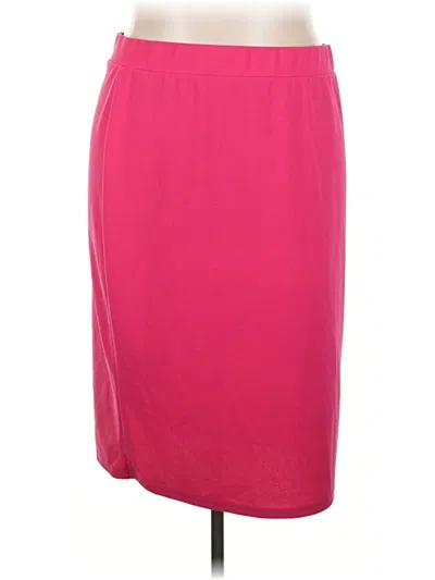 Pre-owned Shein Curve Casual Skirt In Pink