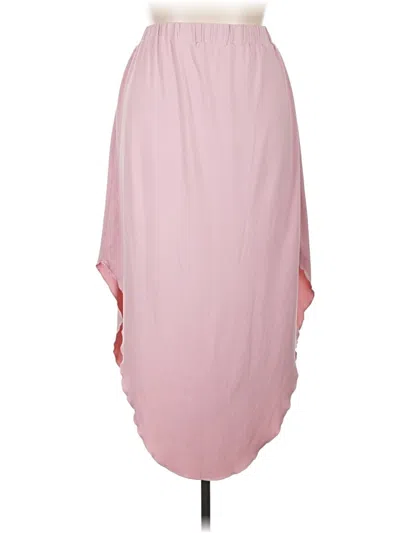 Pre-owned Shein Curve Casual Skirt In Pink