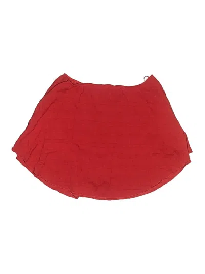Pre-owned Shein Curve Casual Skirt In Red
