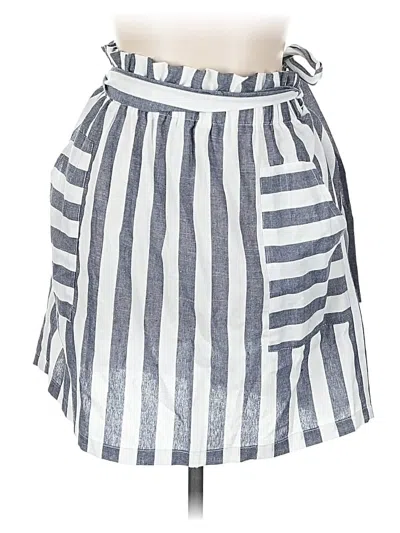 Pre-owned Shein Curve Casual Skirt In Silver