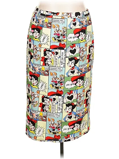 Pre-owned Shein Curve Casual Skirt In White