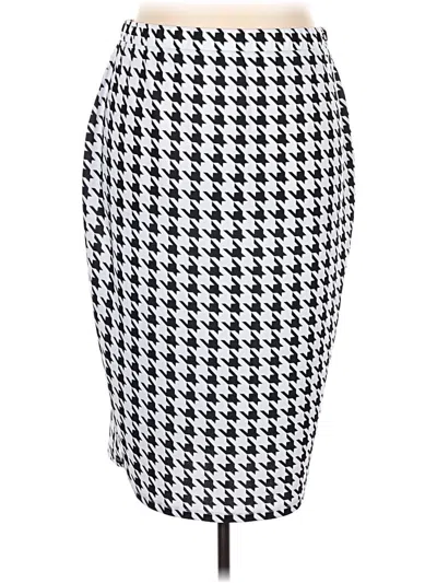 Pre-owned Shein Curve Casual Skirt In White