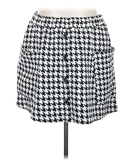 Pre-owned Shein Curve Casual Skirt In White