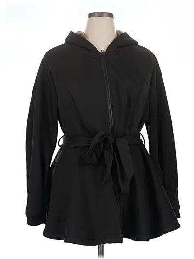 Pre-owned Shein Curve Coat In Black