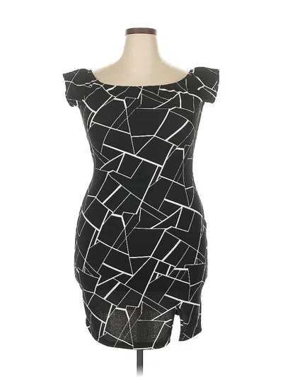 Pre-owned Shein Curve Cocktail Dress In Black