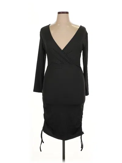 Pre-owned Shein Curve Cocktail Dress In Black