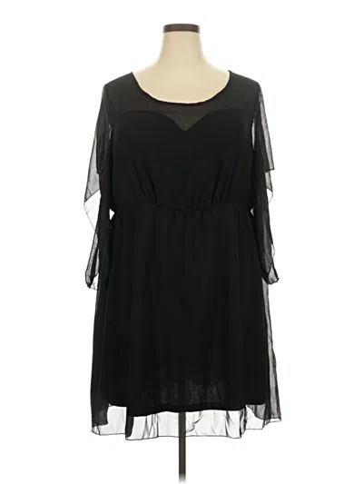 Pre-owned Shein Curve Cocktail Dress In Black