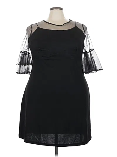 Pre-owned Shein Curve Cocktail Dress In Black
